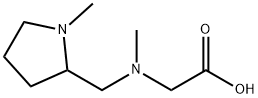 N-甲基-N-((1-甲基吡咯烷-2-基)甲基)甘氨酸 结构式