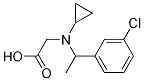 N-(1-(3-氯苯基)乙基)-N-环丙基甘氨酸 结构式