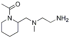 1-(2-{[(2-AMino-ethyl)-Methyl-aMino]-Methyl}-piperidin-1-yl)-ethanone 结构式