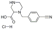 1-(4-氰基-苄基)-哌嗪2-甲酸二盐酸盐盐酸盐 结构式
