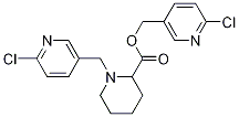 1-(6-氯-吡啶-3-基甲基)-哌啶-2-羧酸6-氯-吡啶-3-基甲基酯 结构式