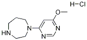 1-(6-甲氧基-嘧啶-4-基)-[1,4]二氮杂环庚烷盐酸盐 结构式