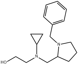 2-[(1-Benzyl-pyrrolidin-2-ylMethyl)-cyclopropyl-aMino]-ethanol 结构式