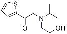 2-[(2-Hydroxy-ethyl)-isopropyl-aMino]-1-thiophen-2-yl-ethanone 结构式