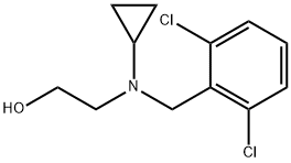 2-[Cyclopropyl-(2,6-dichloro-benzyl)-aMino]-ethanol 结构式