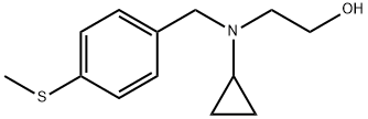 2-[Cyclopropyl-(4-Methylsulfanyl-benzyl)-aMino]-ethanol 结构式