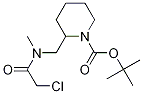 2-{[(2-Chloro-acetyl)-Methyl-aMino]-Methyl}-piperidine-1-carboxylic acid tert-butyl ester 结构式