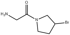 2-AMino-1-(3-broMo-pyrrolidin-1-yl)-ethanone 结构式