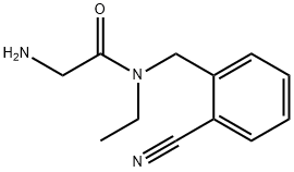 2-AMino-N-(2-cyano-benzyl)-N-ethyl-acetaMide 结构式