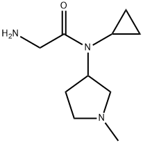 2-AMino-N-cyclopropyl-N-(1-Methyl-pyrrolidin-3-yl)-acetaMide 结构式