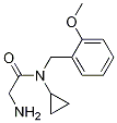 2-氨基-N-环丙基-N-(2-甲氧基苄基)乙酰胺 结构式