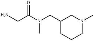 2-AMino-N-Methyl-N-(1-Methyl-piperidin-3-ylMethyl)-acetaMide 结构式