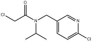 2-氯-N-(6-氯-吡啶-3-基甲基)-N-异丙基-乙酰胺 结构式