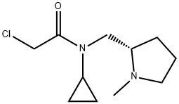 2-Chloro-N-cyclopropyl-N-((S)-1-Methyl-pyrrolidin-2-ylMethyl)-acetaMide 结构式