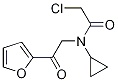 2-Chloro-N-cyclopropyl-N-(2-furan-2-yl-2-oxo-ethyl)-acetaMide 结构式