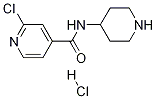 2-氯-N-哌啶-4-基-异烟酰胺盐酸盐 结构式