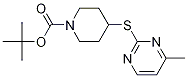 4-(4-Methyl-pyriMidin-2-ylsulfanyl)
-piperidine-1-carboxylic acid tert-
butyl ester 结构式