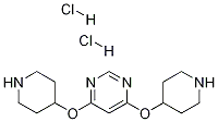 4,6-双-(哌啶-4-基氧基)嘧啶二盐酸盐 结构式