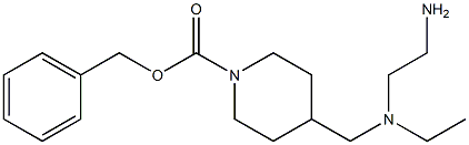 4-{[(2-AMino-ethyl)-ethyl-aMino]-Methyl}-piperidine-1-carboxylic acid benzyl ester 结构式