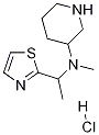 N-Methyl-N-(1-(thiazol-2-yl)ethyl)piperidin-3-aminehydrochloride