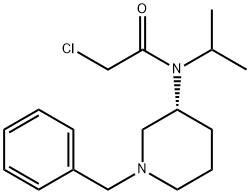 N-((R)-1-Benzyl-piperidin-3-yl)-2-chloro-N-isopropyl-acetaMide 结构式