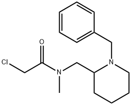 N-(1-Benzyl-piperidin-2-ylMethyl)-2-chloro-N-Methyl-acetaMide 结构式