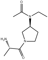 N-[(S)-1-((S)-2-AMino-propionyl)-pyrrolidin-3-yl]-N-ethyl-acetaMide 结构式