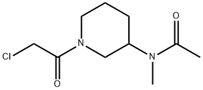 N-[1-(2-Chloro-acetyl)-piperidin-3-yl]-N-Methyl-acetaMide 结构式