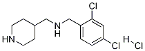 (2,4-二氯-苄基)-哌啶-4-基甲基-胺盐酸盐 结构式