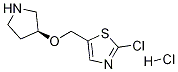 2-氯-5-((S)-吡咯烷-3-基氧基甲基)-噻唑盐酸盐 结构式