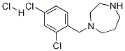 1-(2,4-二氯-苄基)-[1,4]二氮杂环庚烷盐酸盐 结构式