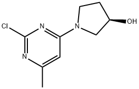 (R)-1-(2-氯-6-甲基-嘧啶-4-基)-吡咯烷-3-醇 结构式