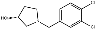 (R)-1-(3,4-二氯-苄基)-吡咯烷-3-醇 结构式