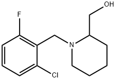 1-(2-氯-6-氟-苄基)-哌啶-2-基]-甲醇 结构式