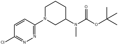 [1-(6-氯哒嗪-3-基)-哌啶-3-基]-甲基-氨基甲酸叔丁基酯 结构式