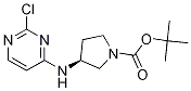 (S)-3-(2-氯-嘧啶-4-基氨基)-吡咯烷-1-羧酸叔丁基酯 结构式
