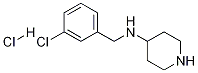 (3-氯-苄基)-哌啶-4-基-胺盐酸盐 结构式