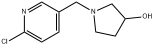 1-(6-氯-吡啶-3-基甲基)-吡咯烷-3-醇 结构式