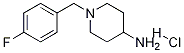 1-(4-氟-苄基)-哌啶-4-基胺盐酸盐 结构式