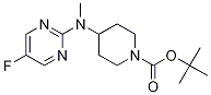 4-[(5-氟嘧啶-2-基)-甲基-氨基]-哌啶-1-羧酸叔丁基酯 结构式
