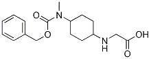 (1R,4R)-[4-(Benzyloxycarbonyl-Methyl-aMino)-cyclohexylaMino]-acetic acid 结构式