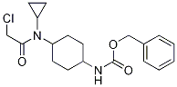 (1R,4R)-{4-[(2-Chloro-acetyl)-cyclopropyl-aMino]-cyclohexyl}-carbaMic acid benzyl ester 结构式