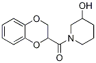 (2,3-Dihydro-benzo[1,4]dioxin-2-yl)-(3-hydroxy-piperidin-1-yl)-Methanone 结构式