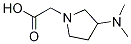 (3-DiMethylaMino-pyrrolidin-1-yl)-acetic acid 结构式