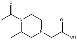 (4-Acetyl-3-Methyl-piperazin-1-yl)-acetic acid 结构式