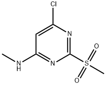 6-氯-N-甲基-2-(甲基磺酰基)嘧啶-4-胺 结构式