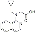 (Cyclopropyl-isoquinolin-1-ylMethyl-aMino)-acetic acid 结构式