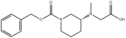 (R)-3-(CarboxyMethyl-Methyl-aMino)-piperidine-1-carboxylic acid benzyl ester 结构式