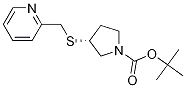 (R)-3-(Pyridin-2-ylMethylsulfanyl)-
pyrrolidine-1-carboxylic acid tert-
butyl ester 结构式