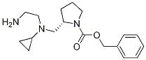 (S)-2-{[(2-AMino-ethyl)-cyclopropyl-aMino]-Methyl}-pyrrolidine-1-carboxylic acid benzyl ester 结构式